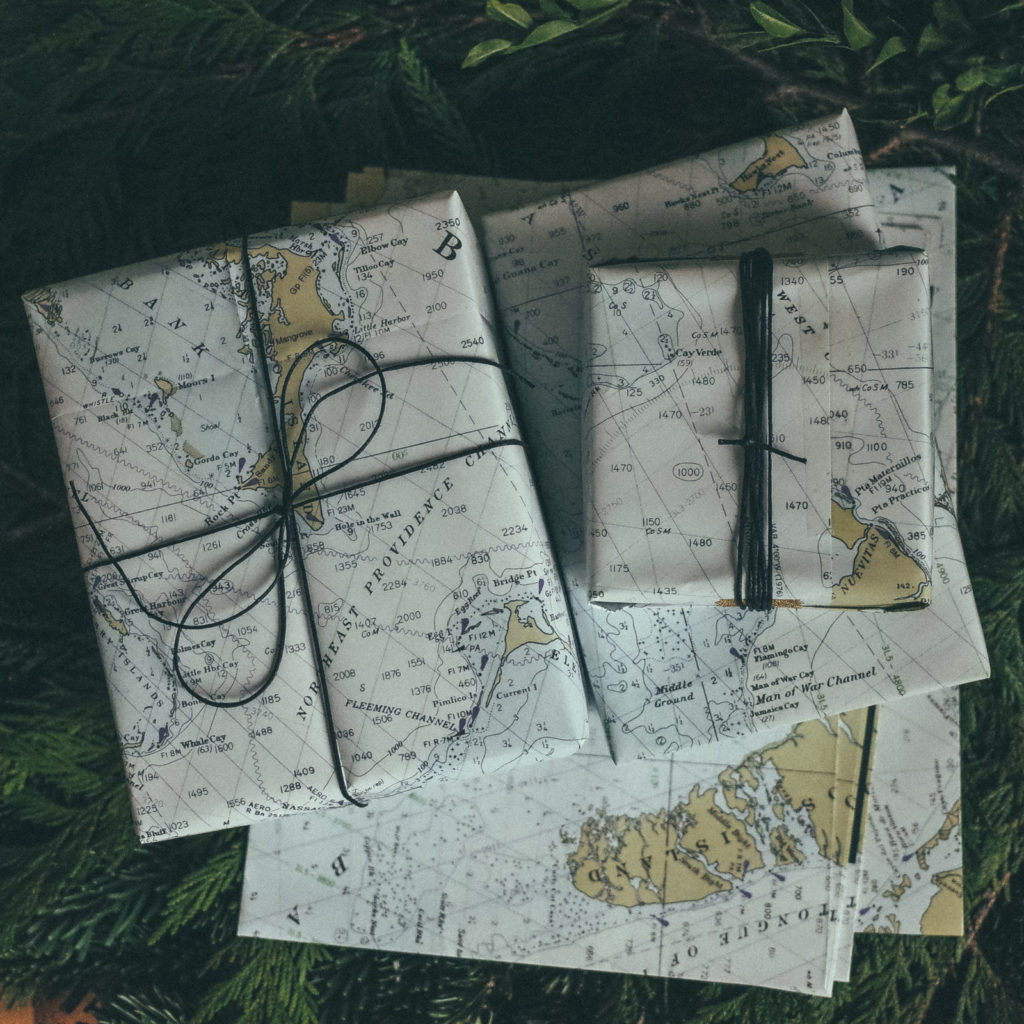 Nautical Chart Wrapping paper | Journo Travel Journal